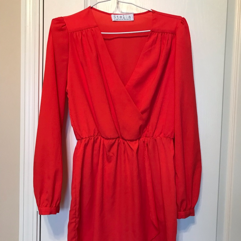 Long sleeve mini dress